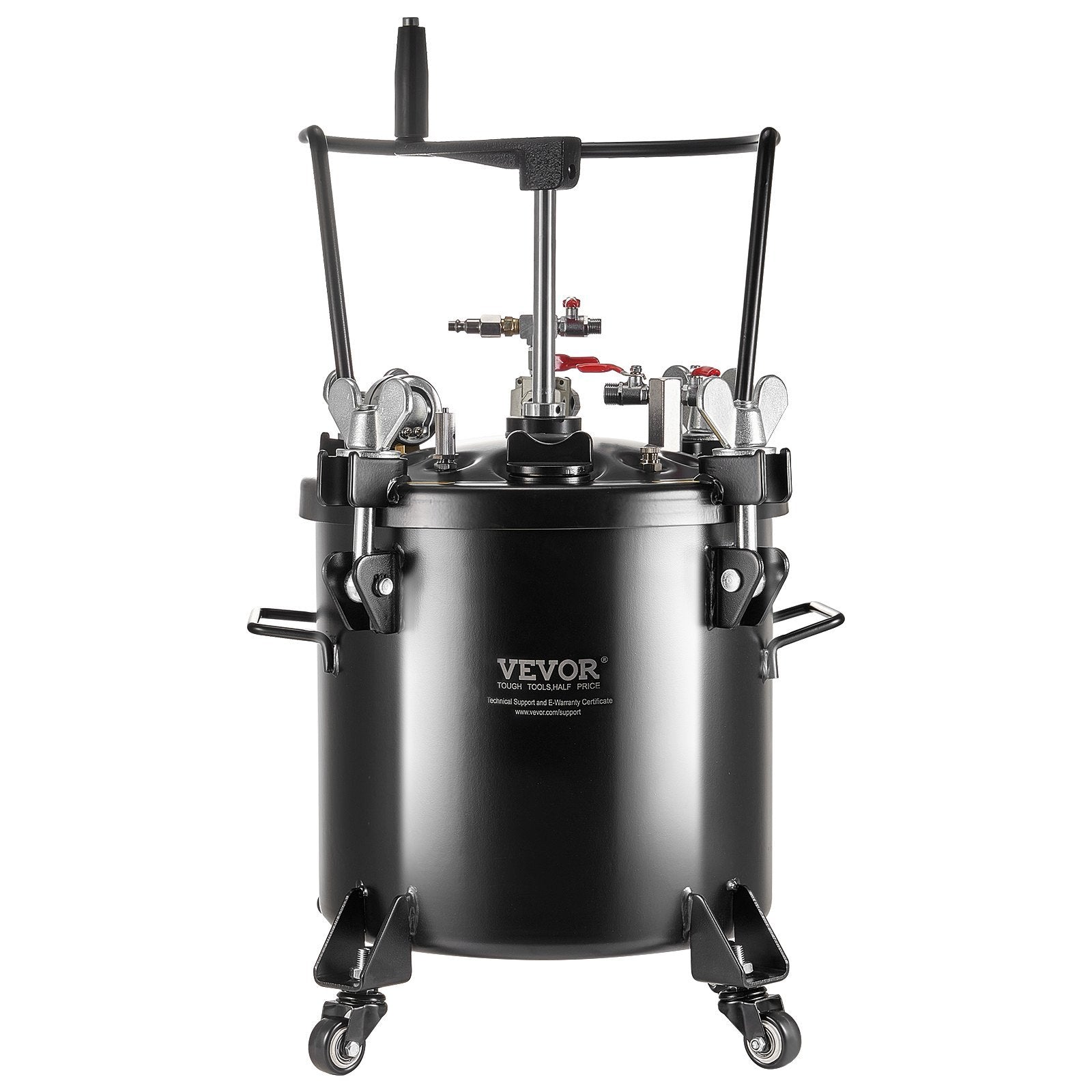 VEVOR Spray Paint Pressure Pot Tank 20L 5gal With Casters Leak Repair Sealant