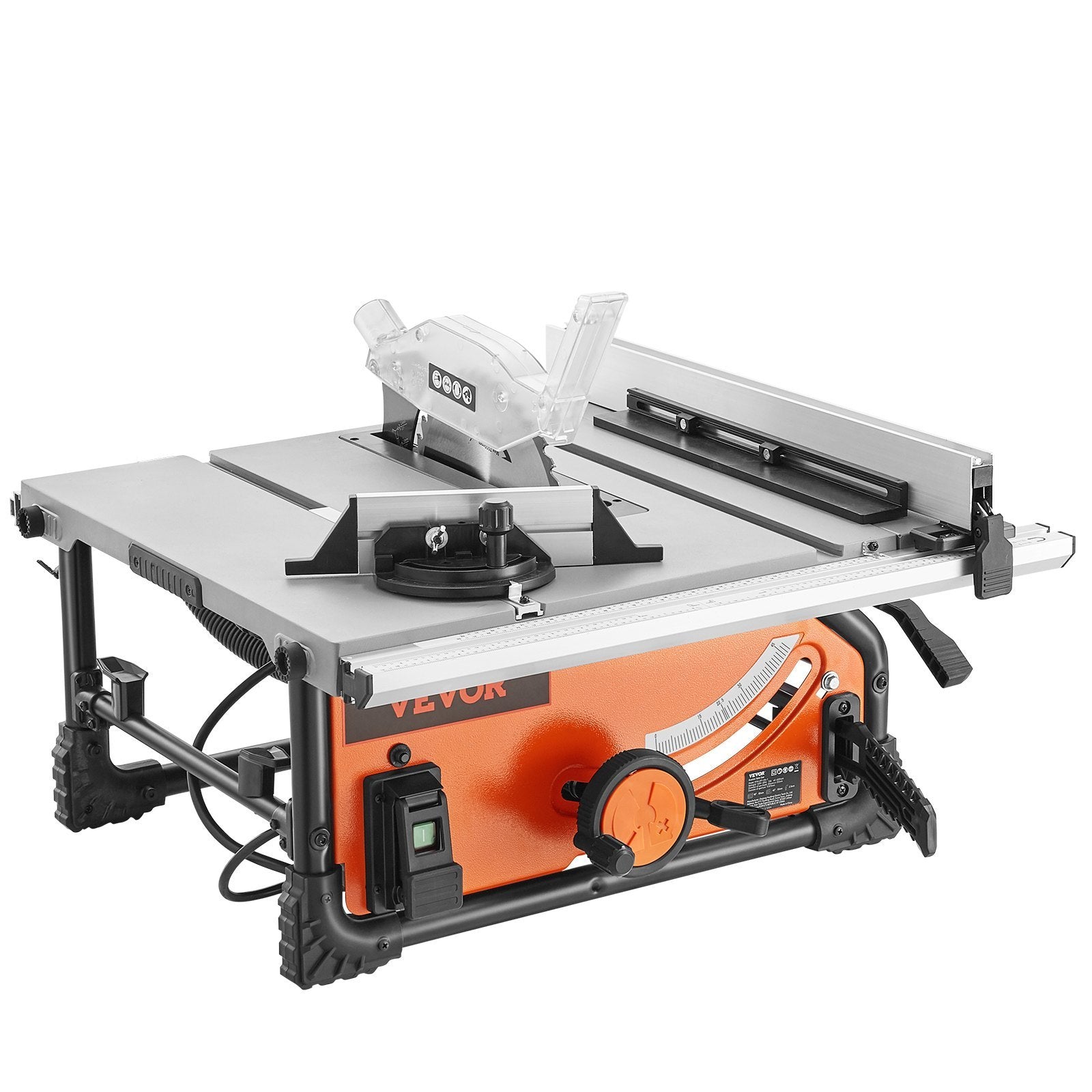 VEVOR Table Saw Electric Cutting Machine 4500RPM 25-in Rip Capacity Woodwork