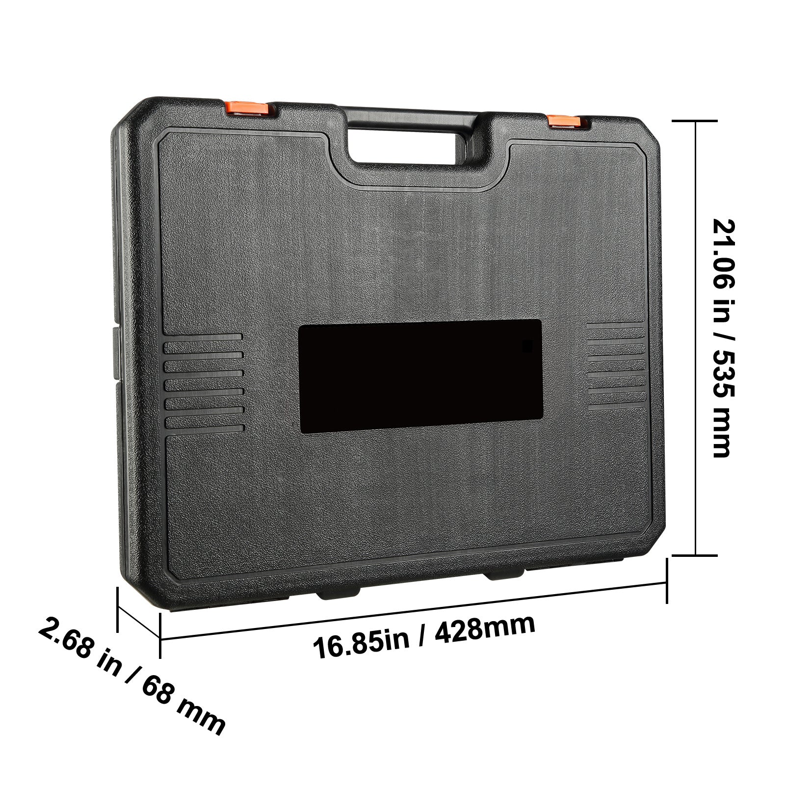 VEVOR Drive Impact Socket Set, 65 Piece Socket Set SAE  Metric 10-24mm, 6 Point Cr-V Alloy Steel For Auto Repair, Rugged Construction, Easy-to-Read Size Markings, Storage Case