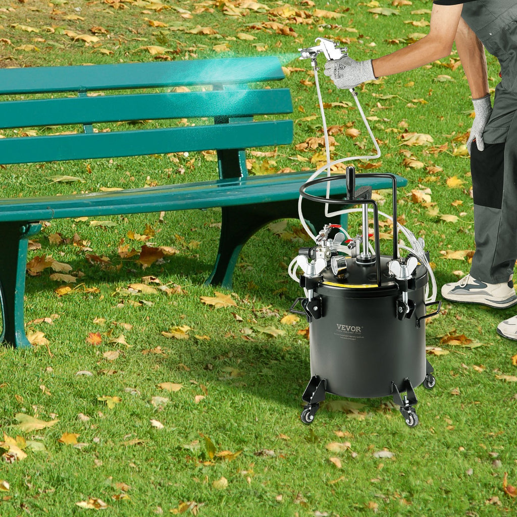 VEVOR Spray Paint Pressure Pot Tank 20L 5gal With Casters Leak Repair Sealant