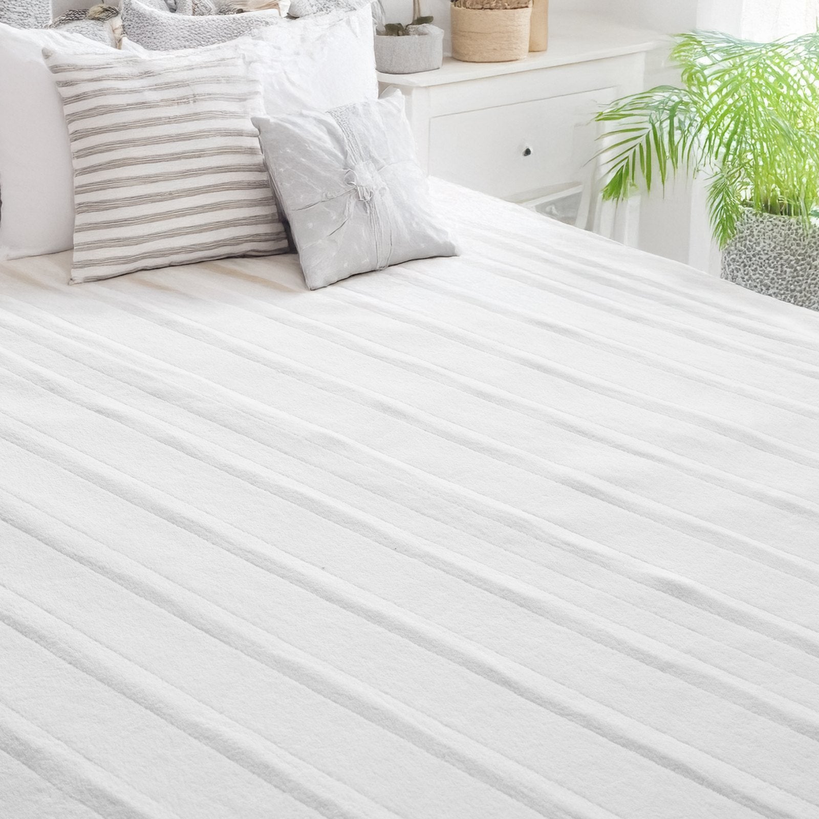 VEVOR Heated Mattress Pad 78x80 In King Electric Warmer Coral Fleece Auto Off