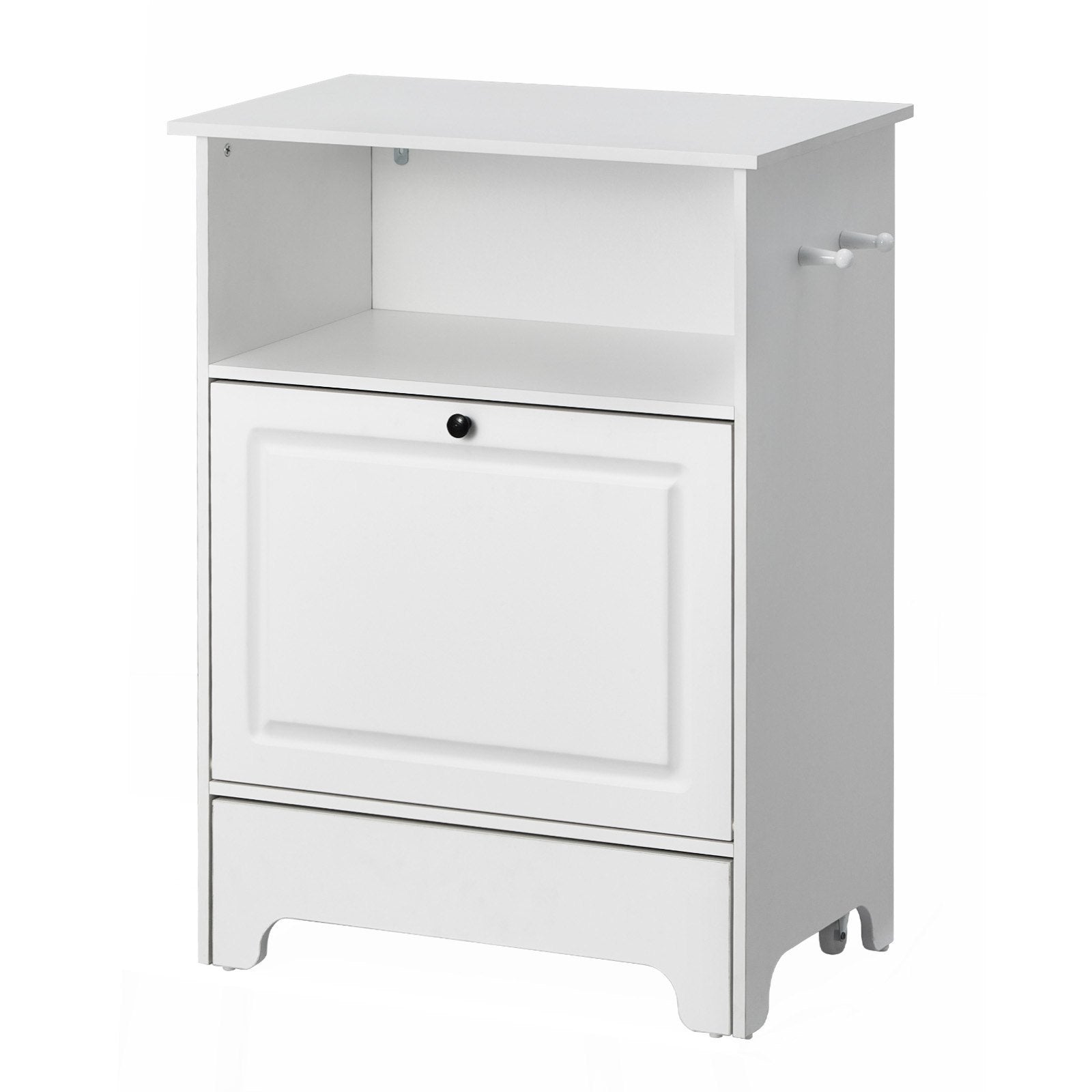 VEVOR Pet Feeding Station W 2 Elevated Dog Bowls Dog Food & Toy Storage Cabinet