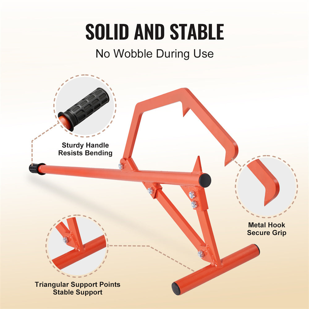 VEVOR Timberjack 46.5 In Heavy Duty Log Lifter For Max 25in Dia Logs Rolling