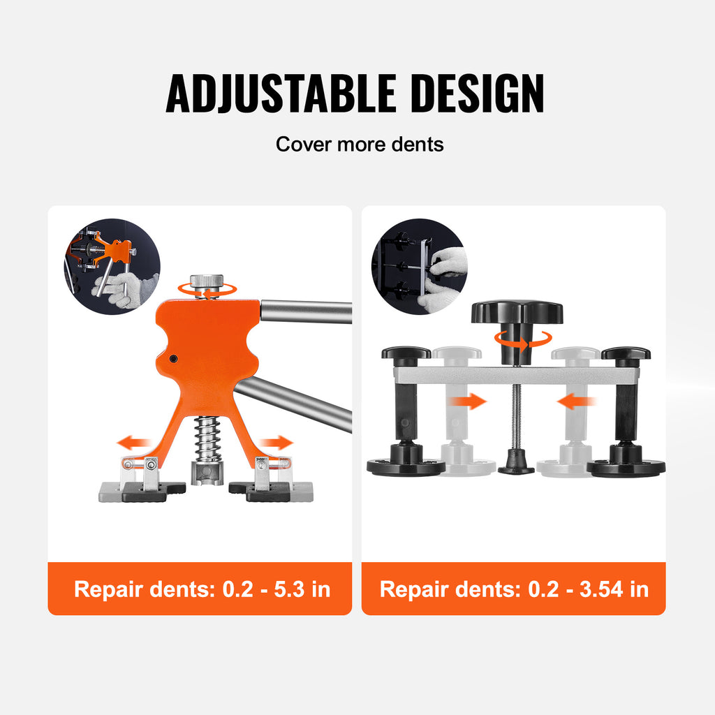 VEVOR Car Body Dent Puller Bridge Lifter Tool Paintless Hail Remover Repair Kit