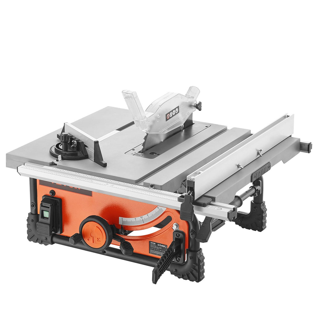 VEVOR Table Saw Electric Cutting Machine 4500RPM 25-in Rip Capacity Woodwork